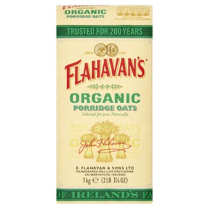 Picture of Flahavan Organic Porridge Oats 1kg x15